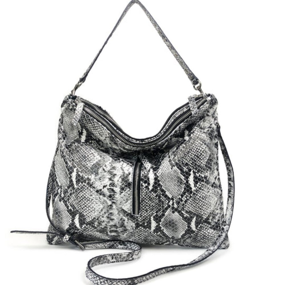 Laggo Python Leather Bree Handbag - image 1